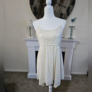 American Eagle cream summer dress Size 12
